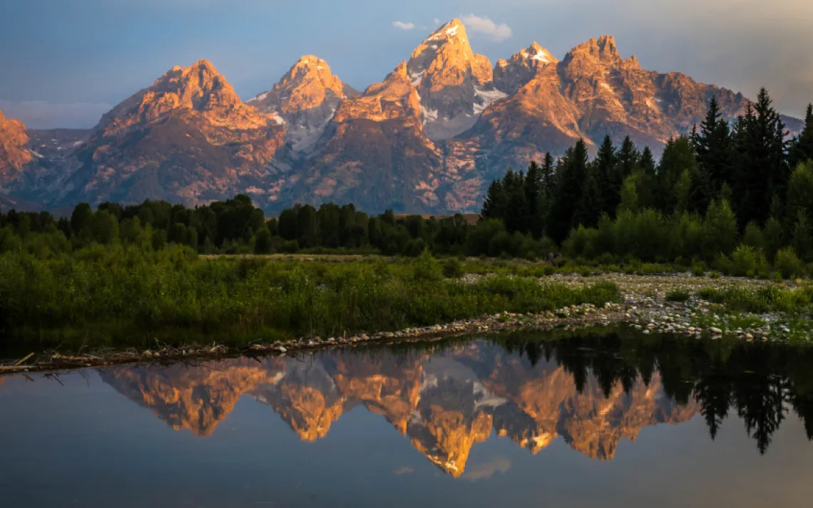 Grand Teton National Park in Wyoming in autumn