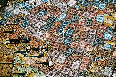  Rajasthan, India: Cotton fabrics drying in the sun in Jaipur
