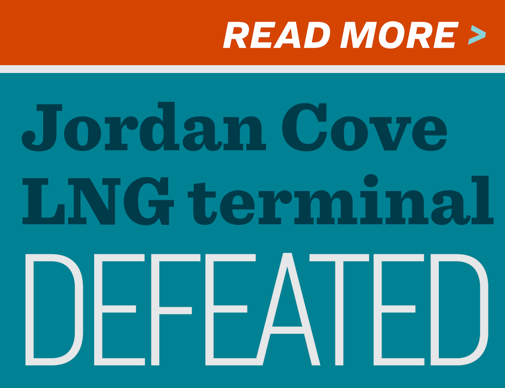 Jordan Cove LGN Terminal Defeated