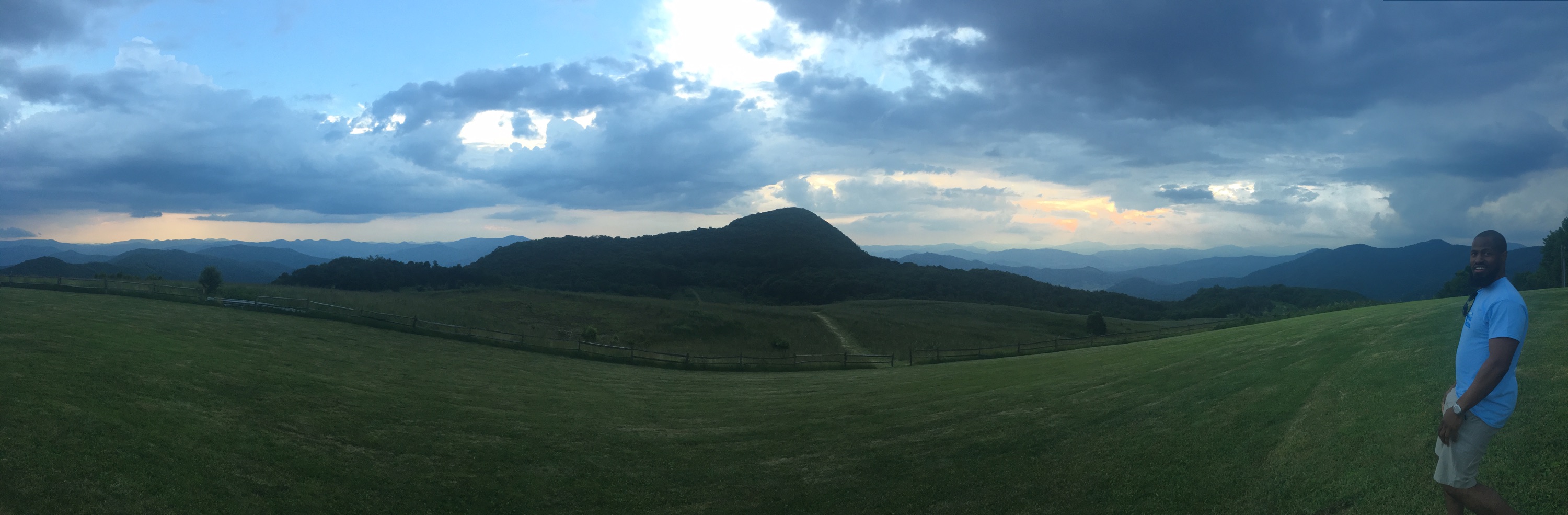 On a mountain