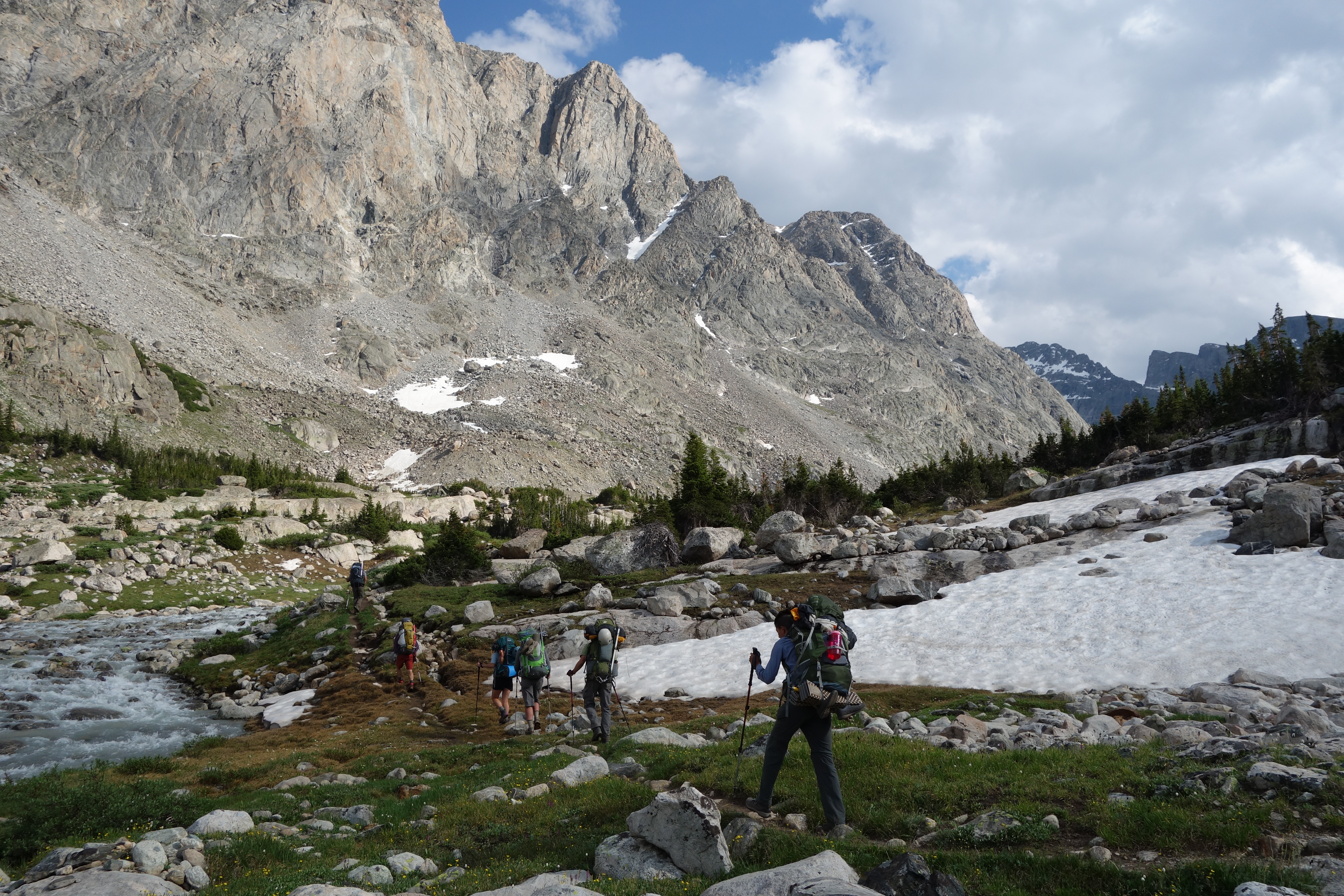 Approaching High Camp