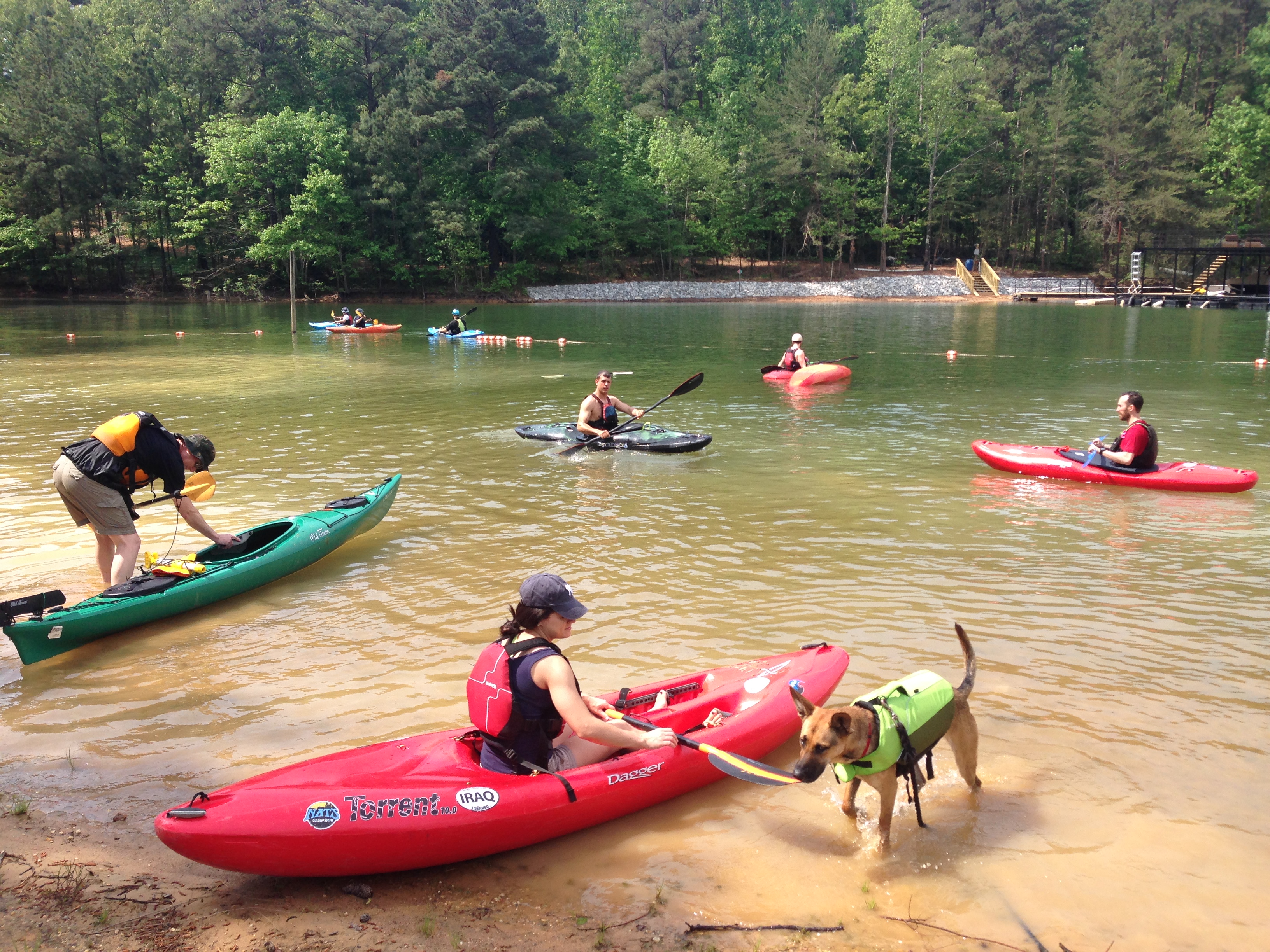 Folks out on the water 