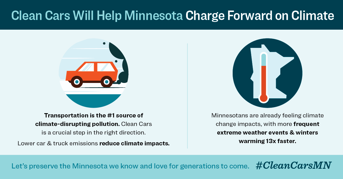 infographic: Clean Cars Will Help Minnesota Charge Forward on Climate