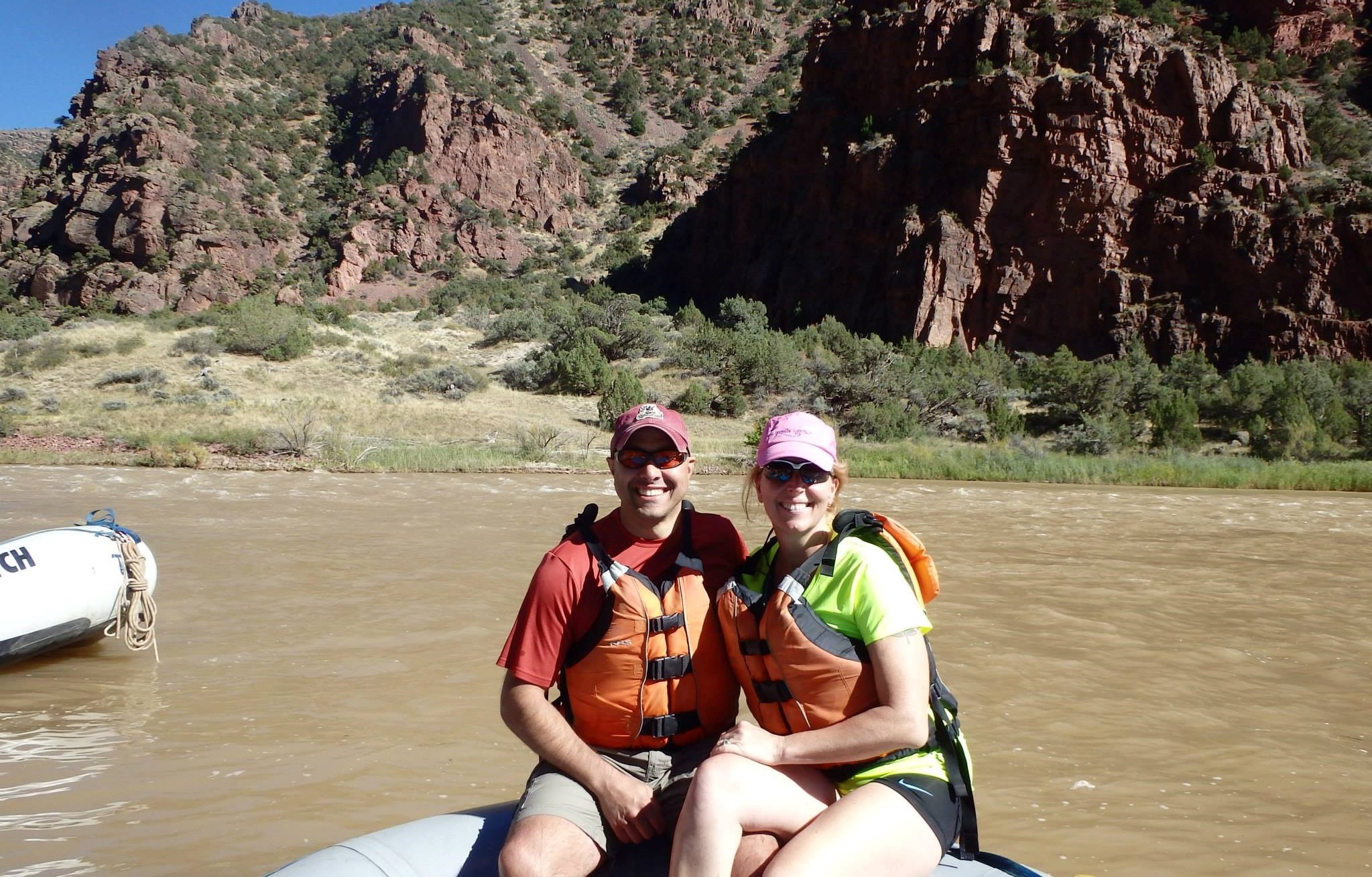Doshi and his wife on their first river trip