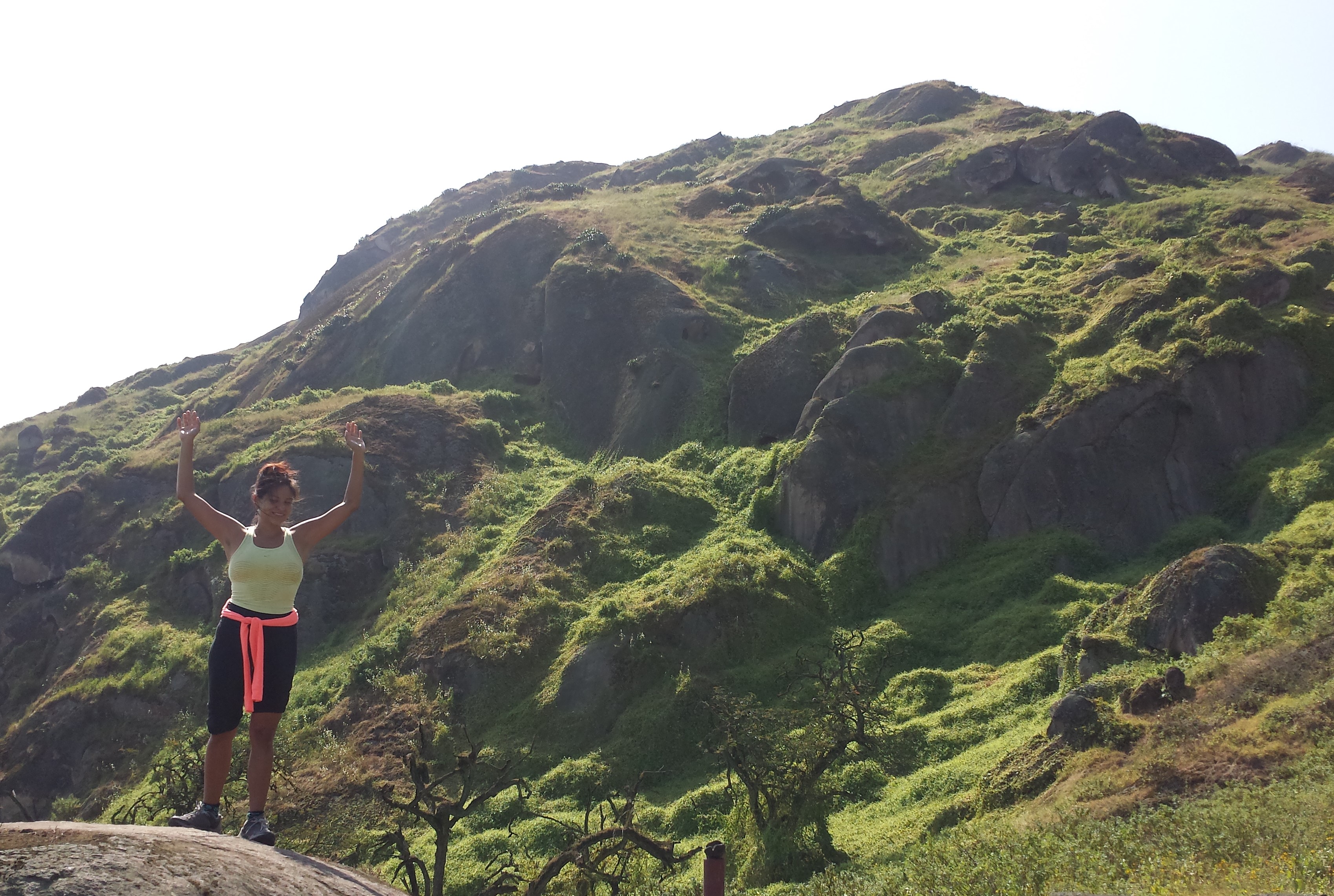 Katty Regalado enjoys the sun and fresh air on her outing.