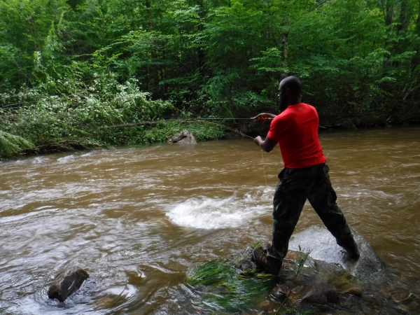 Lornett finds peace by the river