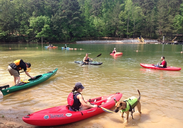 Kayaking on Lake Lanier