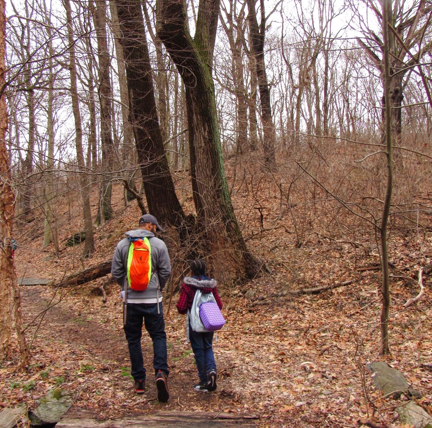Mabari Byrd's daughter joins him for a walk on one of ICO's outings.