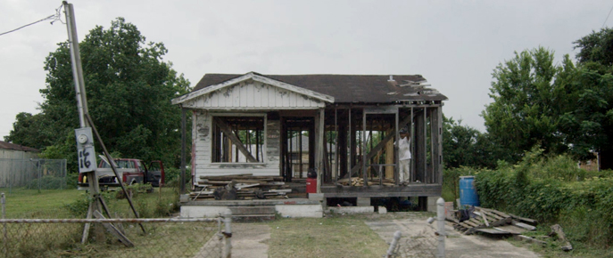 Abandoned home in the Lower 9th Ward.