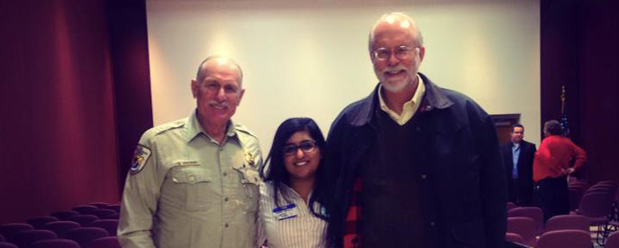 Bill Cunningham (R) with Ralph Bryant (L) and Sarah Sharif