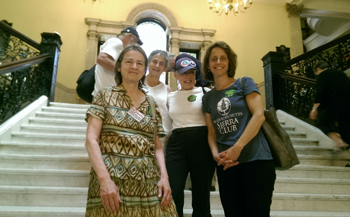 Cathy Buckley, two Massachusetts Sierra Club volunteers, and Emily Norton