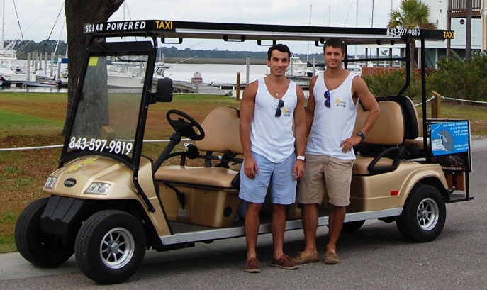 Cotreau and Coda with solar-powered vehicle