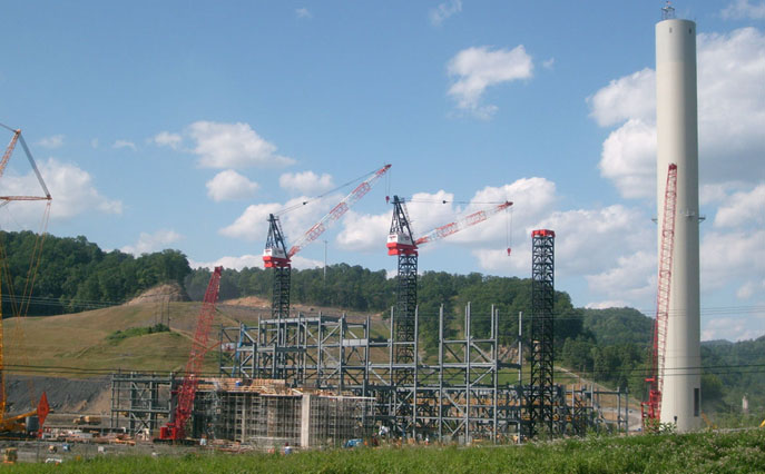 Dominion Resources' Wise County coal plant under construction