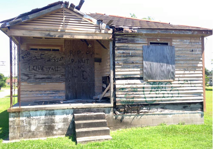 Empty home in the Lower 9th Ward