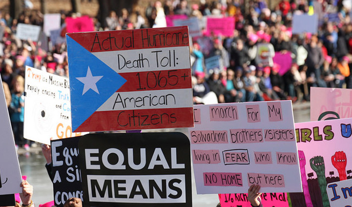 2018 Women's March on Washington (photo by Javier Sierra)
