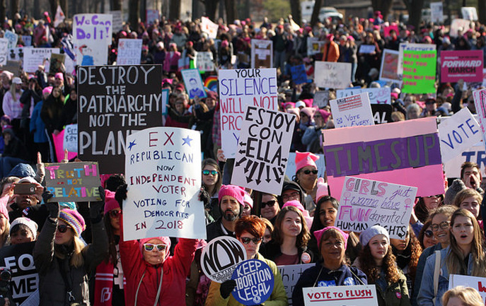 2018 Women's March on Washington (photo by Javier Sierr)a