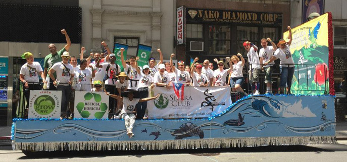 Sierra Club-GrowNYC float at 2015 National Puerto Rican Day Parade