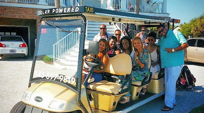 Golden Sun Taxi customers