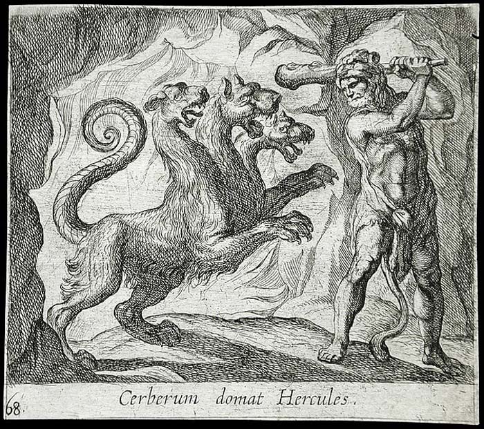 Hercules and Cerberus (courtesy of LACMA and Wikemedia Commons)