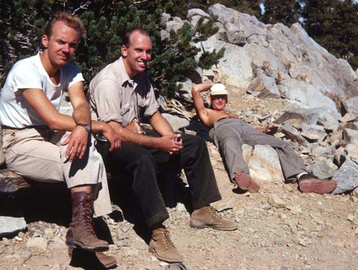 John Robinson with fellow climbers in the San Bernadino Mountains.
