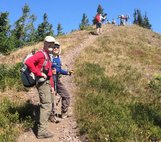 John and Debra on Huckleberry Mountain, California