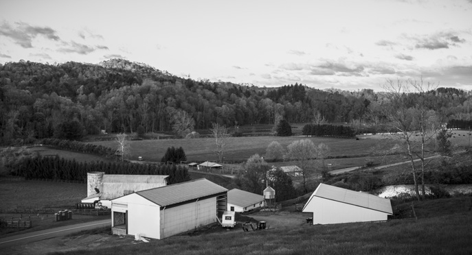 Landcrafted Food ranch buildings, Grayson County, VA