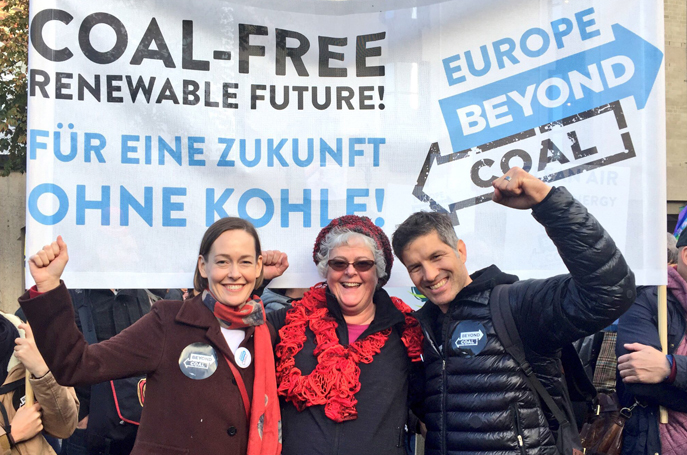 Mary Anne Hitt, Verena Owen, and Bruce Nilles at COP23