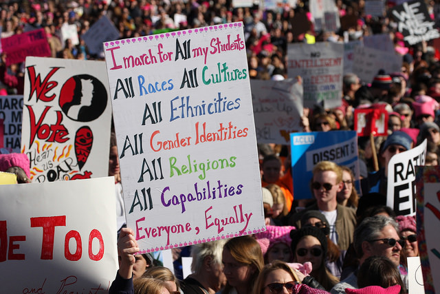 2018 Women's March on Washington (photo by Javier Sierra)