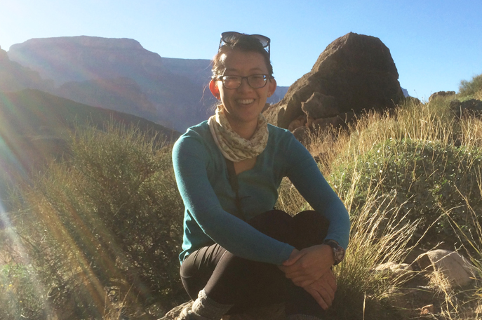 Nancy Le in the Grand Canyon