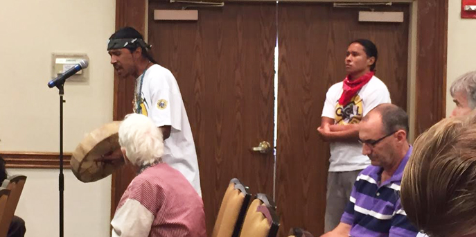 Navajo tribal members at BLM listening session in Farmington