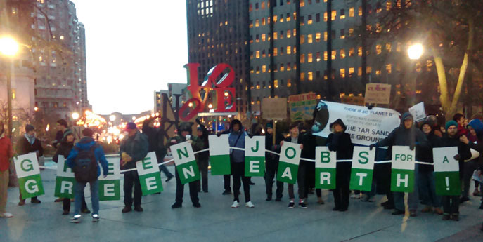 Philly KXL rally after Nebraska Supreme Court decision