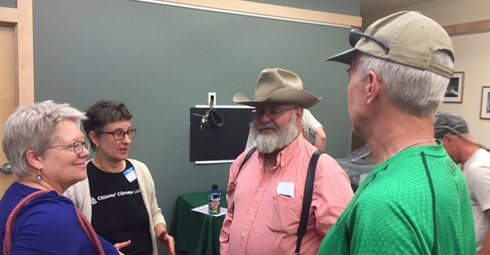 Rick Jarrett at the Reinventing Power screening at the 2018 Montana Clean Energy Fair in Bozeman