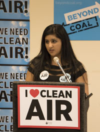 Sarah Sharif at Austin haze hearing