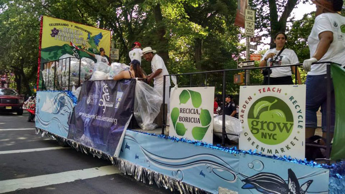 Sierra Club-GrowNYC recycling float