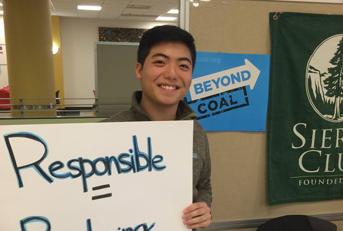 Sierra Club youth activist Sunny Leung