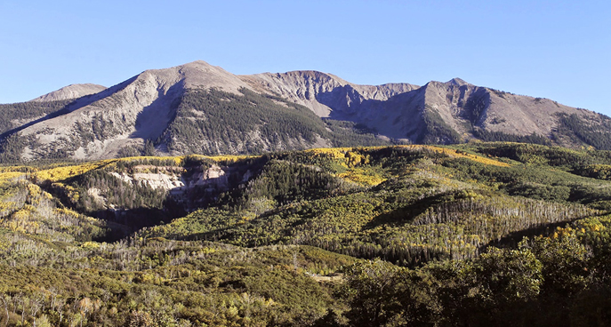 Mount Gunnison perched atop the Sunset Roadless Area in Colorado. Photo by Ted Zukoski, courtesy of Earthjustice.