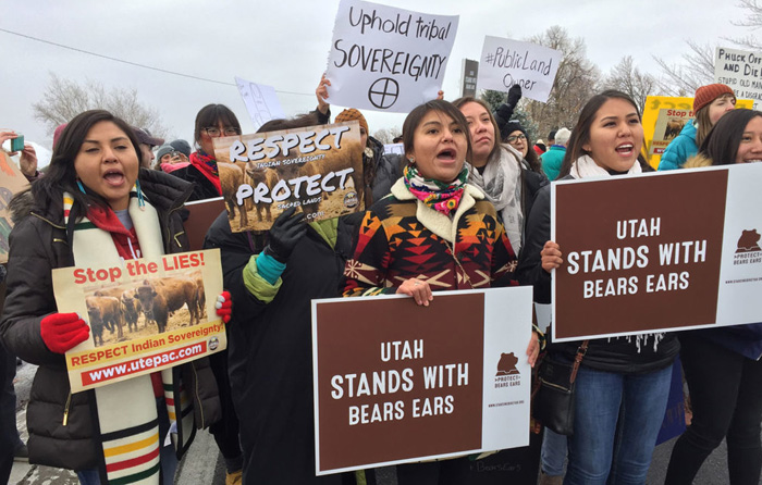 Dec 4 rally for Bears Ears (photo courtesy of Southern Utah Wilderness Alliance)