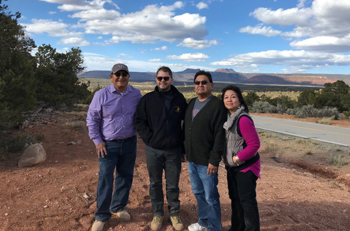 Rep. Gallego and Reyes with tribal leaders at Bears Ears