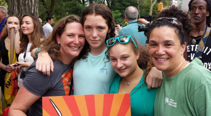 Loren, Maya and friends at the People's Climate March, New York City