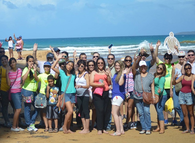 Festival Attendees on the Beach