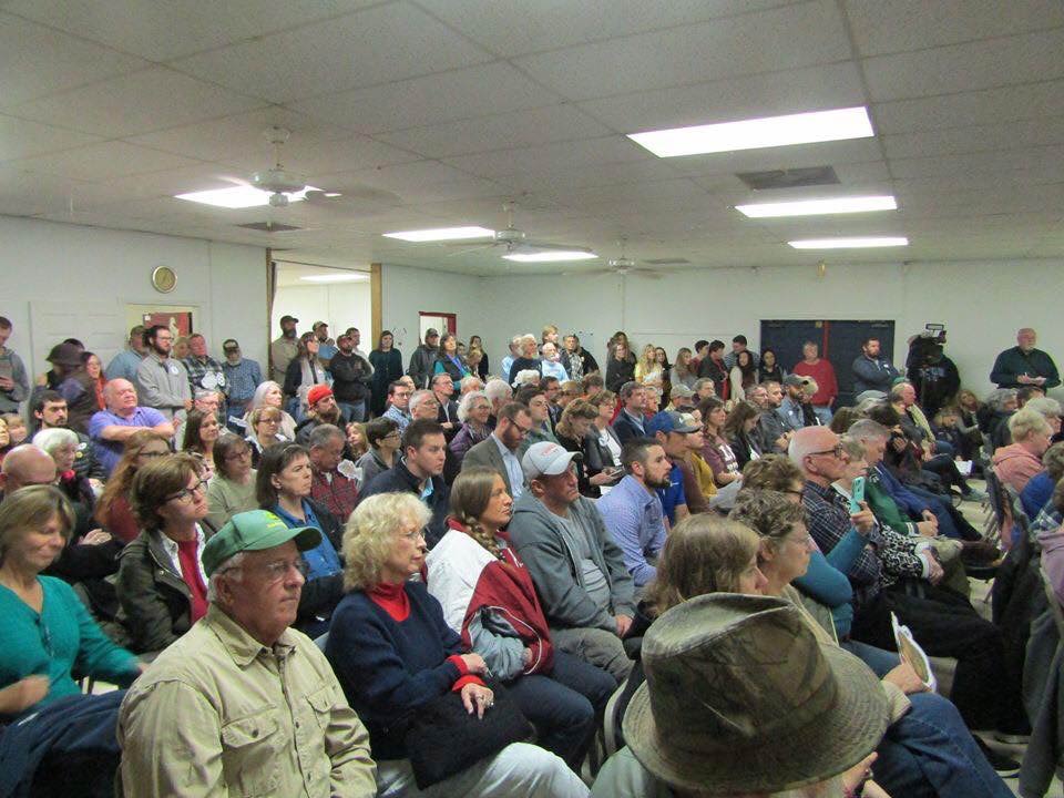 Photo of the Tyson Public Hearing, courtesy, Debra Gordon-Hellman