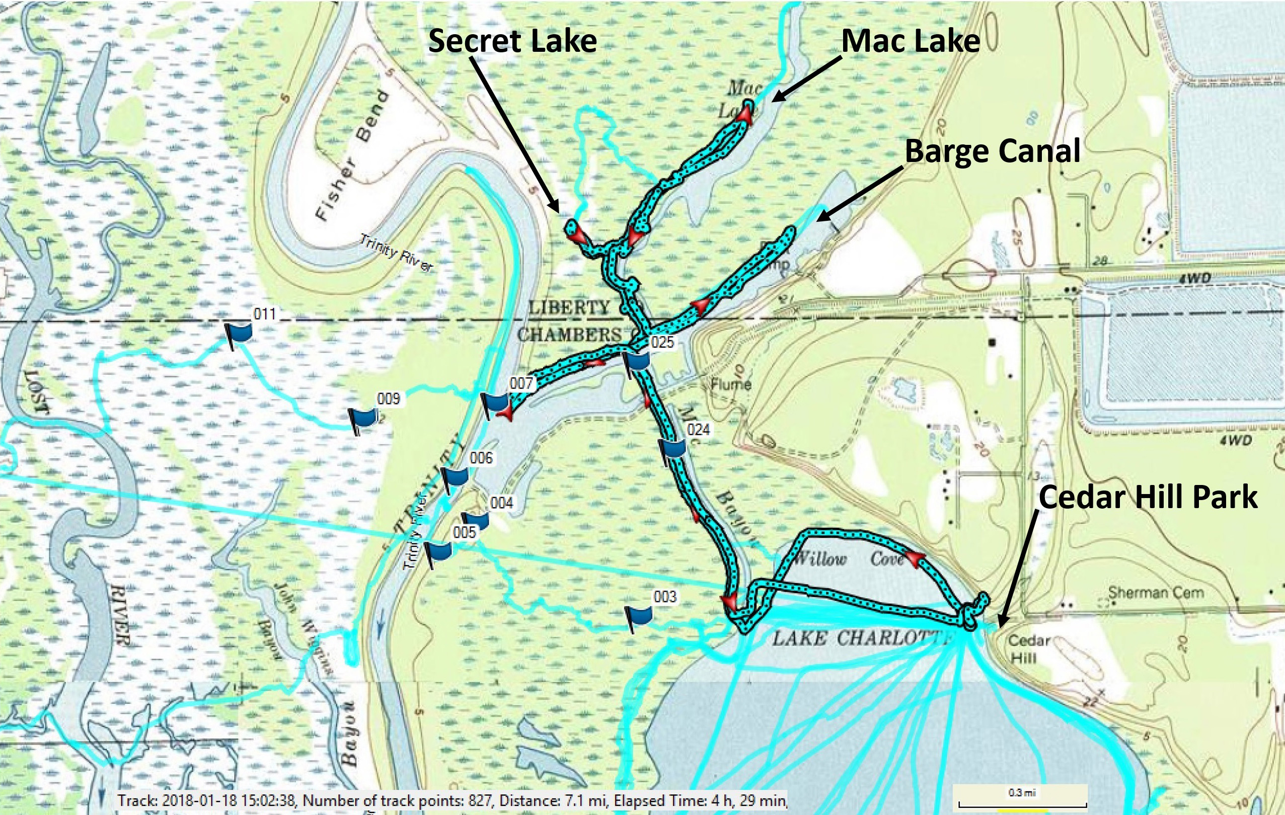 The Paddling Route