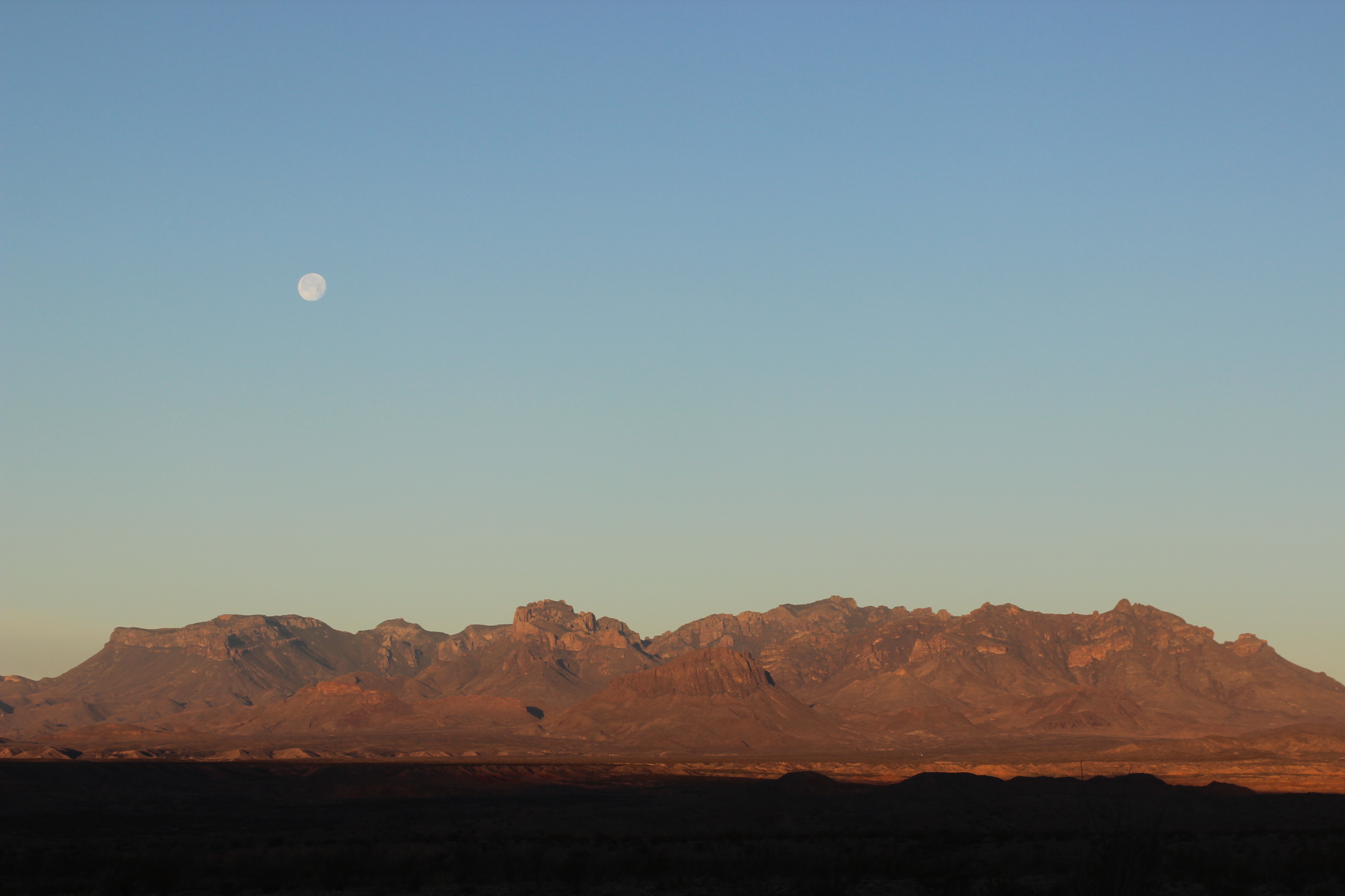 distant mountain range