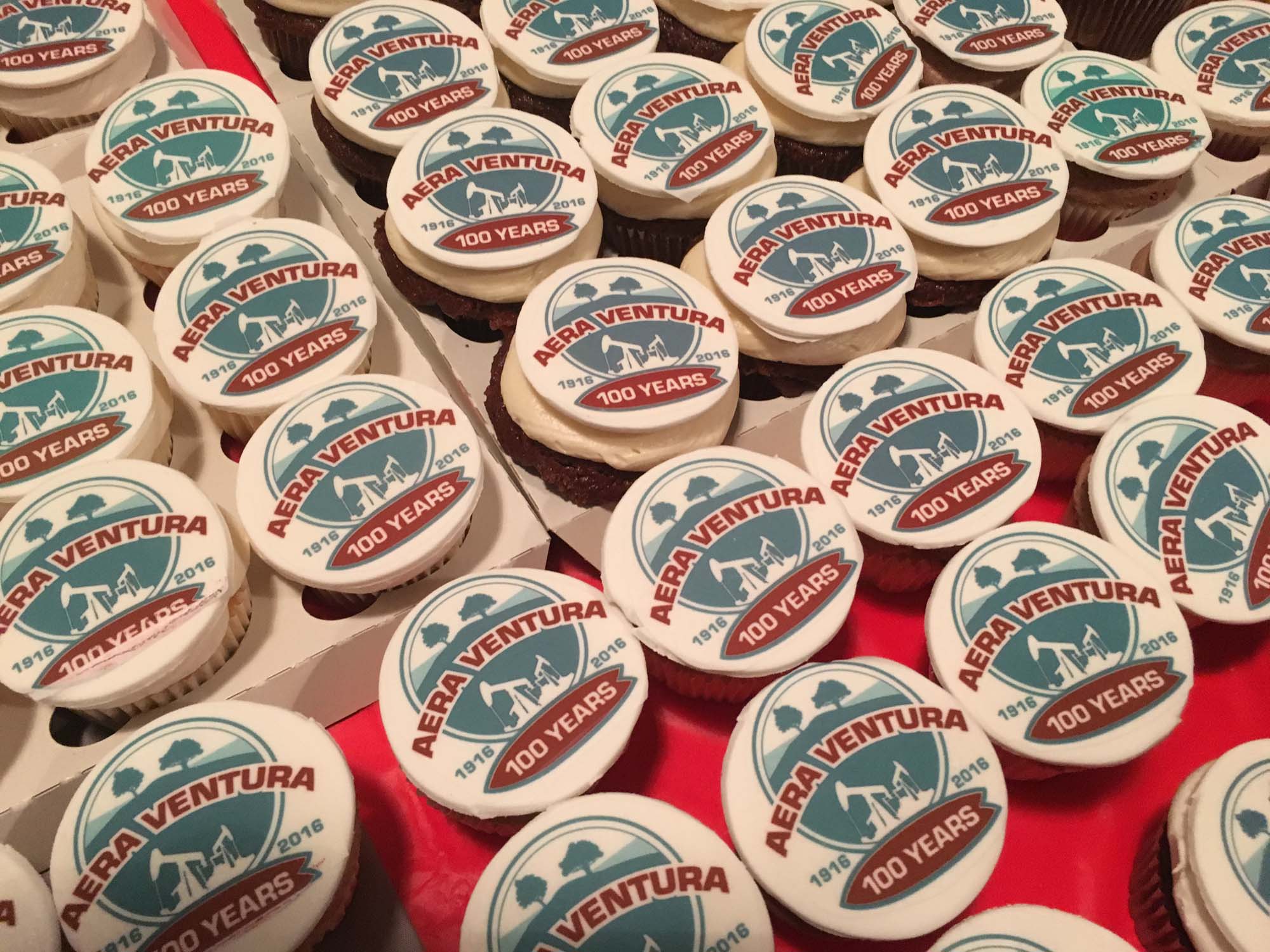 Aera made cupcakes to celebrate oil's 100 year presence in Ventura