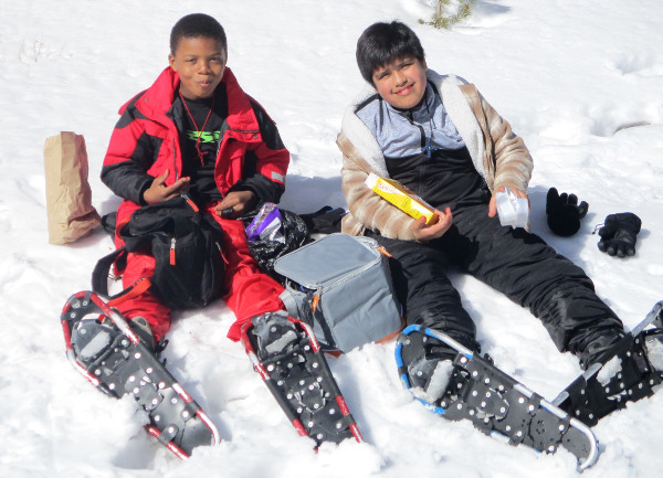 Boys in snow