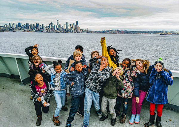 Madrona students celebrate another great trip with Seattle ICO.