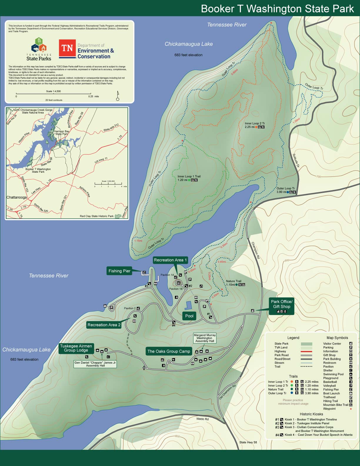 Booker T Washington Park Map