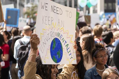 Images taken by photographer Frances Denny for The Luupe of the Climate Strike on September 20, 2019 in New York City.