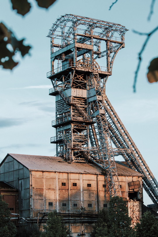 Abandoned mine tower