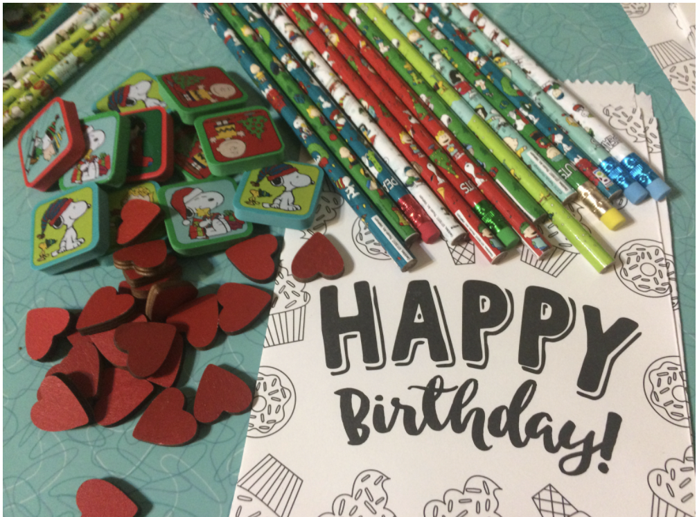 Children's Birthday plastid free gift bag 